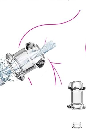 Hollow Anal Plug Buttplug Adult Sex Toys for Couples,Transparent But Plug Anal Trainer, Small Butt Plug Anal Toys Vaginal Dialators with Cover, Tunnel Plug Female Male Anal Sex Toys for Men Women