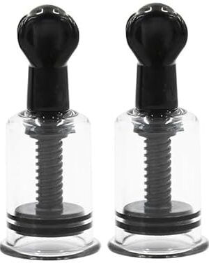 4 Pcs Black Round Breast Pump Toy, Female Adult Sex Toy, Nipple Corrector Cups,Nipple Inverted.Vacuum Suction Cup Breastfeeding Mother and Women for Nipples. Flat and Shy Nipples. (Small)