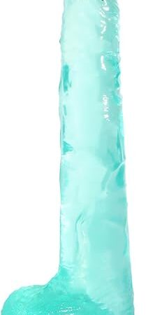 Big Dildo, 11.61 Inch Thick Dildos Lifelike Skin-Touching Feeling, Soft Green Dildo with Strong Suction Cup, Big Size G-spot Penis Sex Toys for Advanced Women and Men Players