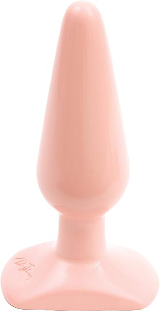 Doc Johnson Classic Butt Plug - Smooth, White, Medium