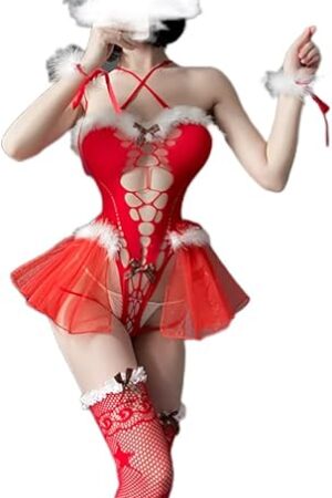Women Sexy Santa Ladies Lingerie Cosplay Anime Naughty Ladies Christmas Lingerie Pajamas Nightdress