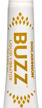 Doc Johnson Buzz Liquid Vibrator - Intimate Arousal Gel - Designed to Enhance a Woman's Sexual Sensations, Arousal, and Pleasusre - Gel Stays Where You Want It - 7 ml (0.23 fl. oz.)
