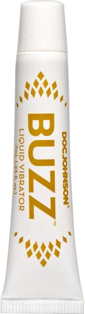 Doc Johnson Buzz Liquid Vibrator - Intimate Arousal Gel - Designed to Enhance a Woman's Sexual Sensations, Arousal, and Pleasusre - Gel Stays Where You Want It - 7 ml (0.23 fl. oz.)
