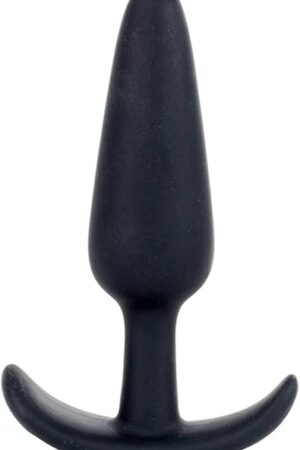 Doc Johnson Mood - Naughty 1 - Silicone Anal Plug - Large - 4.9 in. Long and 1.3 in. Wide - Tapered Base for Comfort Between The Cheeks - Large - Black