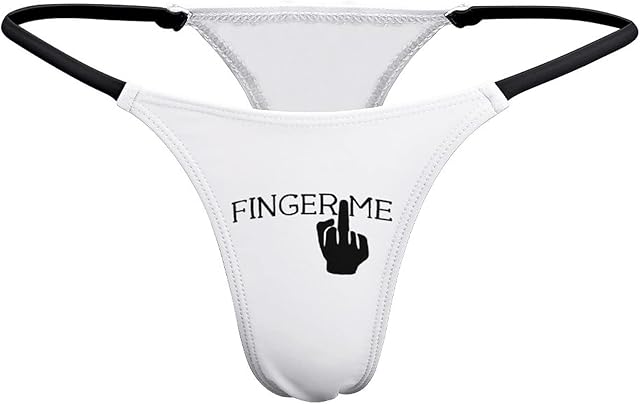 Black Cock Slut Wife Sexy T Back Thongs for Women, Low Rise G-String Underwear