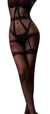 Fishnet Bodysuit Stockings for Women Lingerie Naughty Sexy Lace Onesie Bodycon Jumpsuit Babydoll Lingerie Valentines