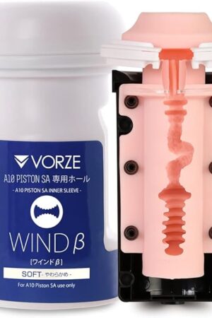 A10 Piston SA Inner Sleeve WIND², Male Masturbator Cup, Japanese Onahole, Pocket Pussy with Thick, Elastic & Stretchy Material, Blowjob, Sucking & Vacuum Stroker, Winding Folds, Sex Toys Men