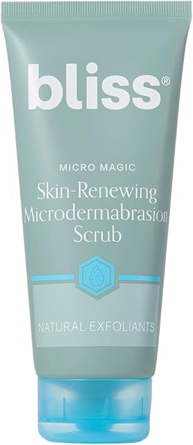Bliss Micro Magic Skin-renewing Microdermabrasion Scrub | Smoothing Volcanic Pumice & Purifying Kaolin Clay | Refreshed Glow Straight-from-the-Spa | Tightens Pores & Brightens Skin | 34 fl oz