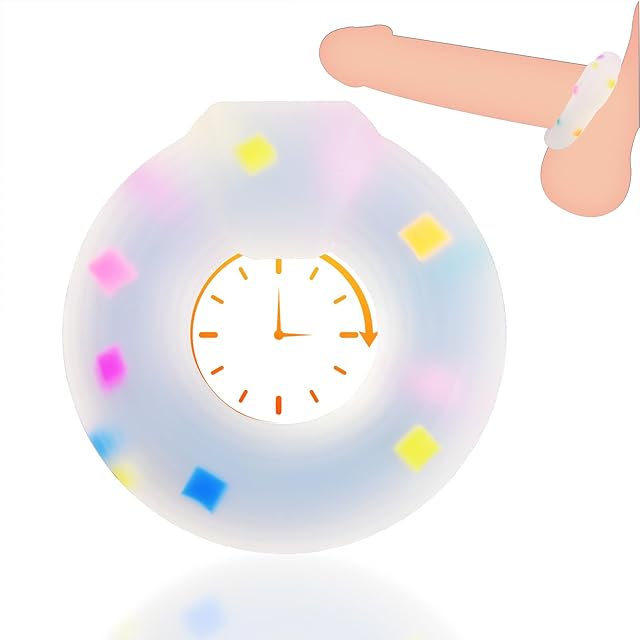 Donut Silicone Cock Rings Reusable Penis Rings for Men, Penis Testicles Glans for Male Erection Enhancing and Sex Longer Lasting Stronger Adult Sex Toys Games for Men Women Couples Pleasure