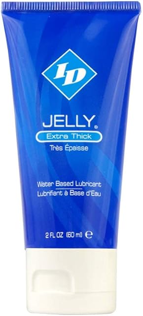 Water Based Personal Lubricant Gel, Made in USA by ID Lubricants for a Thicker Lube That Stays Where You Put It, for Men and Women, Ultra Gel Premium Jelly, Travel Tube, 2 Fl Oz