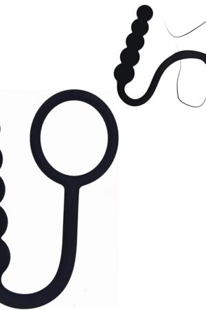 Anal Beads Penis Ring Prostate Massager Adult Sex Toys for Men, Anal Plug Anal Trainer Couples Male Sex Toy, Silicone Buttplug Cockring Prostate Toy for G spot Stimulator, Anal Sex Toys for Women