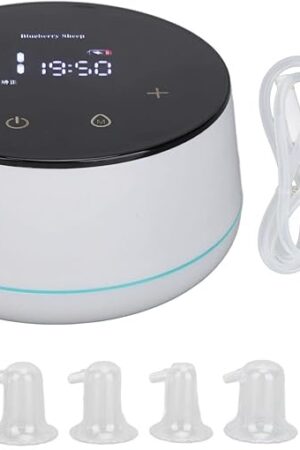 ZJchao Nipple Corrector, Portable Nipple Pump Electric Inverted Nipple Puller Rechargeable LED Display Low Noise Flat Nipple Puller Women Nipple Pump for Sunken Short Nipples Flat or Inverted Nipples