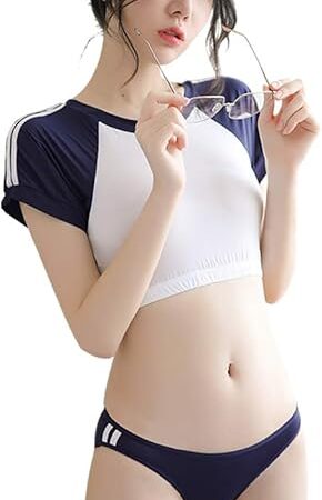 Women Girls Cosplay Sexy Gym Suit Sports Uniform Set High School Student Anime Cheerleading Costume (7018)