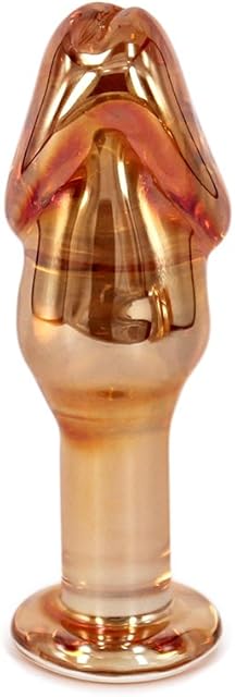 Glass Pleasure Penis Wand Dildo, Anal Sex Toy Butt Plugs (S)
