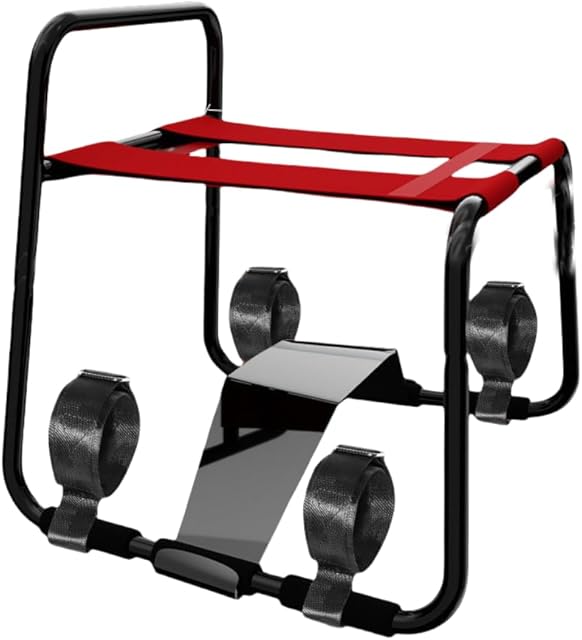 2024 Sex Body Positioner Bondage Chair Folding Adjustable Position Assist Chair Portable Couples Mount Stool Elastic Furniture for Bedroom Bathroom Sunglasses ND-14221