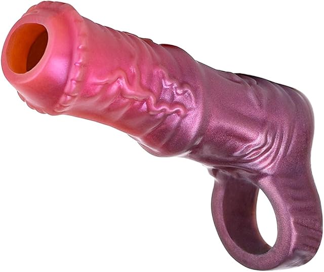 FST Penis Sleeve Silicone Cock Sleeve with Cock Rings for Delay Ejaculation Enhance Erection Penis Extender Adult Sex Toys for Male Penis Training Couples Sex