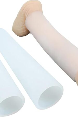 9 Anti-Turtling Silicone Penis Sleeves for Stretching & Enhanced Girth (1 Count) - 1 Diameter Standard Softness Device Stretching Sleeve for Average/Below-Average Sizes