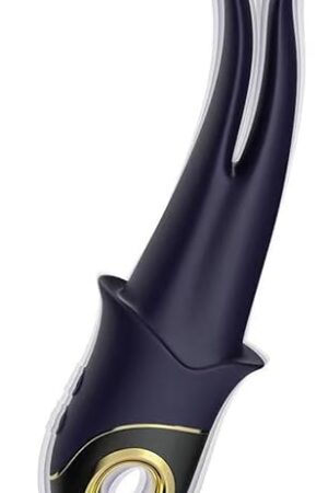 Fluttering Clitoris G spot Vibrator with 2 Flexible Tips, Women Couples Adult Sex Toys, Vibrating Female Sex Toy Clitoral Vibrator Nipple Stimulator for Woman Her Pleasure, Dildo Vibrators Sex Games