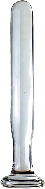 Glass Dildo Pleasure Wand Transparent Double Ended Butt Plug,Glass Butt Plug Anal Dildo Pleasure G-spot Wand Baseball Bat Shaped Prostate Massager Fetish Masturbation Sex Toy for Men Women