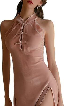Women's Chinese Cheongsam Cosplay Sexy Nightdress Anime Lingerie Pajamas