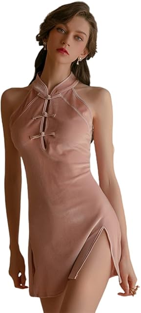Women's Chinese Cheongsam Cosplay Sexy Nightdress Anime Lingerie Pajamas