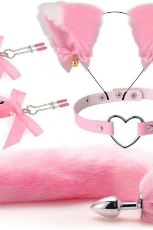 BDSM Stainless Steel Anal Butt Plug Sex Toy for Headband Metal Anal Sex Toys for SM Adult Games Or Cosplay(5)