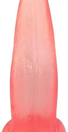 8.27 Inch Tongue Dildo, Realistic Tongue Licking Dildo with Suction Cup Long Monster Dildo Anal Plug Toys Smooth Soft Dildo Anal Butt Plug Adult Sex Toys for Women and Men Couples (Pink)