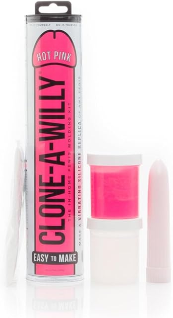 CLONE-A-WILLY - Silicone Penis Casting Kit for DIY Dildo (Hot Pink)