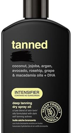 btan Best Tanning Oil | Get Tanned Intensifier Dry Spray - Fast, Dark Outdoor Sun Tan From Tan Accelerating Actives, Packed with Moisturizing Oils, No SPF, Austrailian Brand, 8 Fl Oz