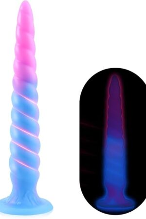 Anal Sex Toys Monster Dildo - 94" Long Butt Plug, Anal Toy for G-spot and Prostate Massager, Anal Plug with Strong Suction Cup, Luminous Fantasy Dildo for Men and Women
