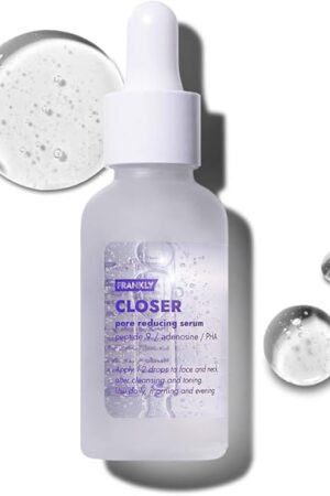FRANKLY Closer Serum | Pore Minimizer Serum | 9 Peptides, Vegan Collagen, Adenosine, PHA | Korean Pore Minimizer for Glass Skin, Anti-Aging, Hydration, Elasticity | 101 fl oz