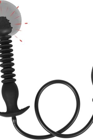 Inflatable Anal Plug, Silicone Inflatable Butt Anal Balloon Expanding Pump with Quick Release Valve BDSM Toys SM Anus Stimulator Prostate Massager Stimulation Anal Sex Toy for Women Men Couples
