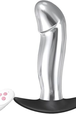 10 Modes Remote Metal Anal Vibrator, USB Recharge Anal Plug Butt Plug Vibrator Adult Sex Toy for Women Men