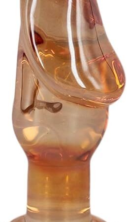 Glass Pleasure Penis Wand Dildo, Anal Sex Toy Butt Plugs (L)