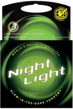 Glow in The Dark Condoms - 3 Pack - Night Light-