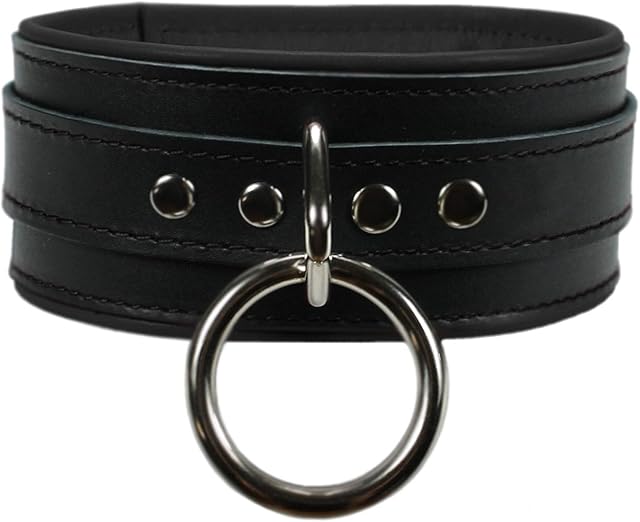 VP Leather Melanie BDSM Collar Premium Full Grain Bondage Collar with O-Ring Handcrafted Latigo Leather, Couples Sex Toys, Bondage Gear & Accessories, Adult Toy Kit, Sex Toys for Her