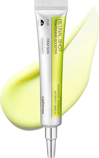 celimax The Vita A Retinal Shot Tightening Booster | with Retinal 01%, Matryxyl 3%, Pore Minimizer, Wrinkles & Fine Lines, Firmer Skin, 15ml