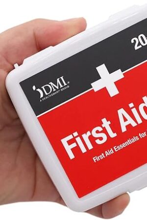 DMI First-Aid Kit, Mini 20-Piece Kit, Small and Compact All-Purpose Use for Minor Cuts and Scrapes, Durable Water-Resistant Case, Convenient and Portable, FSA & HSA Eligible