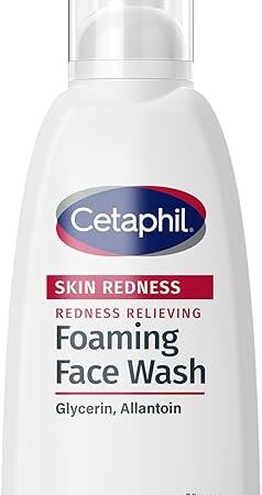 Cetaphil Redness Relieving Foaming Face Wash For Sensitive Skin, 8 Fl Oz, Gently Cleanses & Calms Sensitive Skin Without Over Drying, (Packaging May Vary)