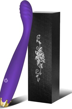 G Spot Rose Clit Vibrator, Alovegarden Crown Clitl Vibrator for Women, Softer and Flexible Clit Stimulator with 10 Powerful Vibration Modes, Adult Sex Toys for Women or Couple?Purple?