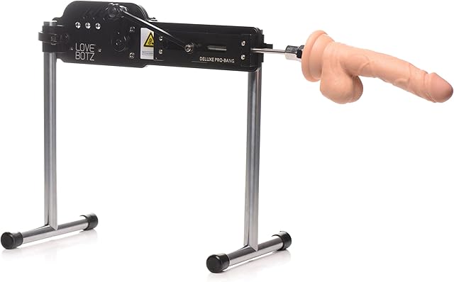 Deluxe Pro-Bang Sex Machine with Remote Control, Black