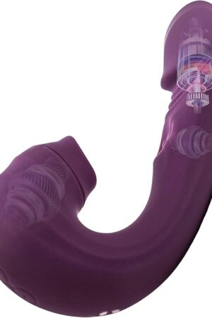 3 in 1 Clitoral Sucker Sex Toys Dildo Vibrators Stimulator with 5 Different Pulsating and Suction Patterns and 10 Different Vibration speeds G Spot Womens Adult Sex Toys for Couples