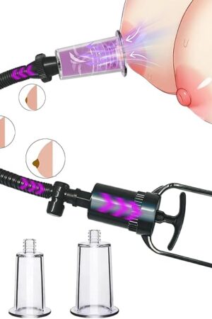 Clit Pump Sex Toy, Clit Pump Enhances Sensation, Increases Female Sexual Pleasure, Nipple Pump Sex Toy, Nipple Suckers Includes 3 Suckers, Clit Stimulator, Promotes Couple's Pleasure