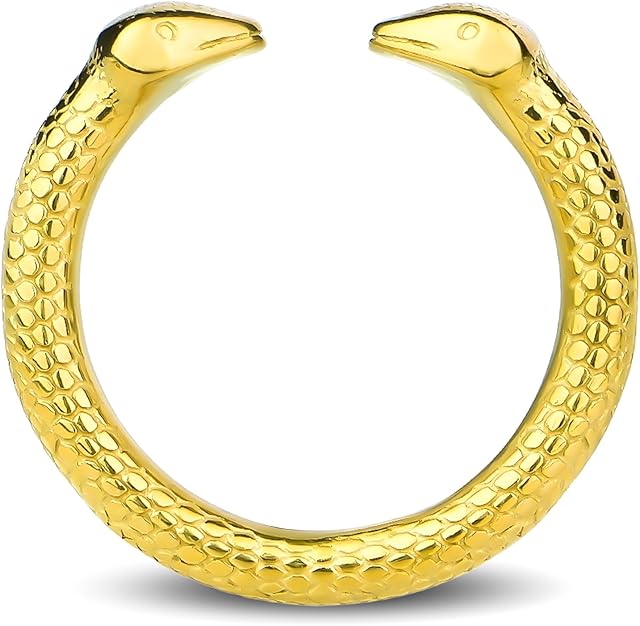 Glans Weighted Penis Ring Sex Toys in 5 Different Sizes Stainless Steel Chastity Cock Rings Scrotal Pendant Opening Design for Men or Couple (Gold,29mm/114in)