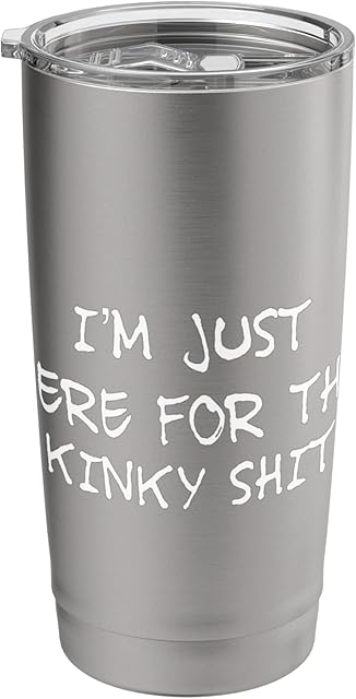 Funny BDSM Kinky Fetish Kink Master Perfect Fun Lovers Humor Stainless Steel Insulated Tumbler