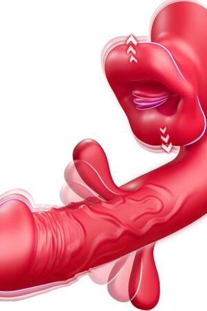 G Spot Vibrator Dildo Sex Toys - Adult Female Sex Toy with 10 Flapping & Vibrating & Licking Biting Modes Tongue Toy for Women Clitoral Nipples Anal Sex, Sucking Clit Vibrator Adult Sex Toys & Games