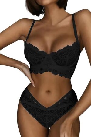 Women's Lingerie Ladies Bralette for Women Girls Teens 2 Piece Lingerie Low Support 2025 Corset Lingerie for