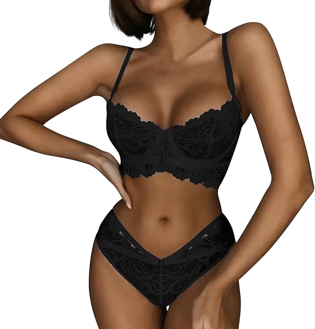 Women's Lingerie Ladies Bralette for Women Girls Teens 2 Piece Lingerie Low Support 2025 Corset Lingerie for
