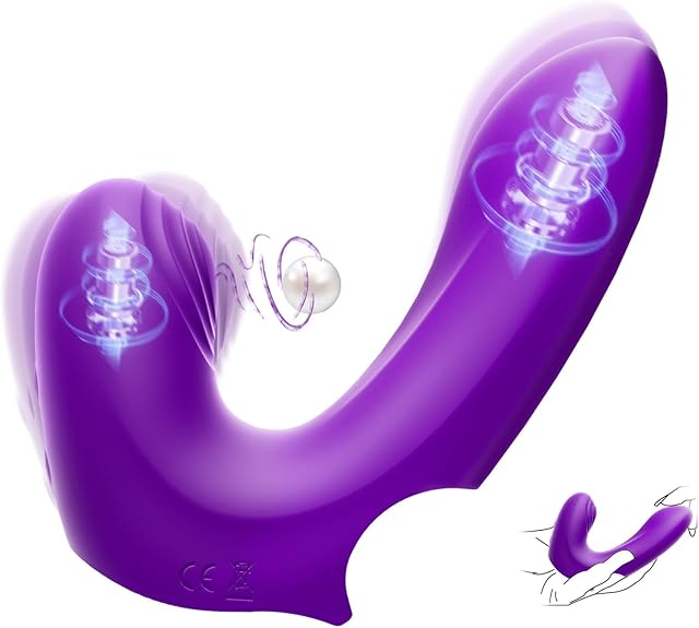 G Spot Vibrator Women Sex Toys Finger Vibrators 10 Powerful Vibrating & 10 Flapping Clitoral Stimulator Female Sex Toy Adult Toys for Women Couple Pleasure Female Vibrator Dual Mode