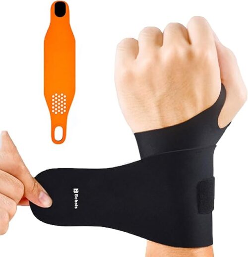Wrist Brace,Wrist Support for Carpal Tunnel Pain Relief,Ulnar Wrist Brace Ultra-Thin Elastic for Tear,Wrist wraps Repetitive Wrist Use Injury,Fits Both Wrists
